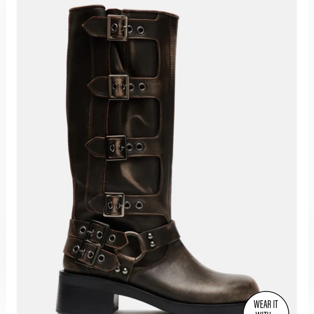 Steve Madden Rocky Brown Distressed Boots